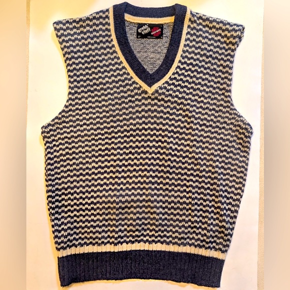 Grub Stuff by Robert Bruce Vintage Sleeveless Wool V-Neck Sweater. Size Large - Picture 1 of 6